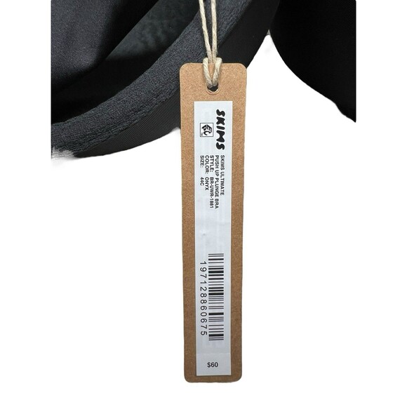 Skims NWT Ultimate Push-Up Plunge Bra Black 44C Seamless Lifting Teardrop Cups - Picture 6 of 7